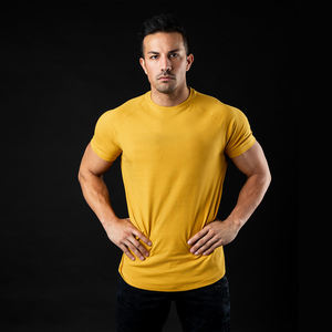 2024 nueva tendencia de manga corta de Color personalizado acanalado dobladillo curvo ropa deportiva ropa de calle moda elegante camiseta - Product Image 2