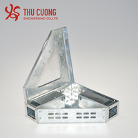Piège à souris multi-vivants avec couvercle solide et transparent Boîte de capture de rats triangulaire en métal Piège à souris d'angle antiparasitaire sans danger