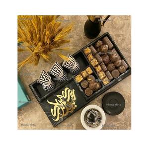 Bandeja de fechas de Ramadán de madera maciza, bandeja de comida con forma de rectángulo de tamaño personalizado para uso en eventos de hotel en casa - Product Image 4