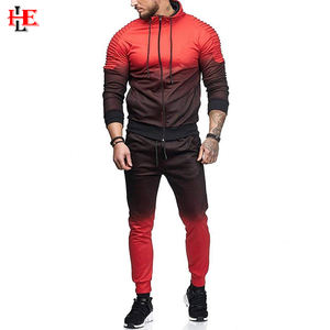 Custom Logo Men's Solid Color Fleece Tracksuits Winter Jogging Hooded Sweatsuit Set with Track <b>Suits</b> Name - Product Image 4