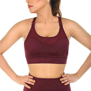Ensemble de soutien-gorge de sport en élasthanne léger pour femmes personnalisé en gros respirant grande taille haut décontracté avec soutien-gorge de sport rembourré en néoprène Yoga - Product Image 2