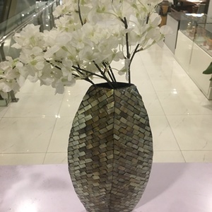 Sky blue pearl mosaic vases design, accepting large quantity orders - Product Image 4