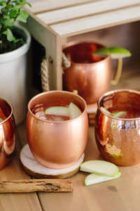 Tasse à Champagne en cuivre pur lisse fabriquée en inde, volumineux, de haute qualité, Vintage, Usage moderne, pour la maison, les restaurants et les hôtels - Product Image 3