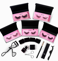 Cils magnétiques bruns réutilisables Offre Spéciale 15-25mm cils naturels avec applicateur de colle magnétique 6-10 ma propre marque en vison