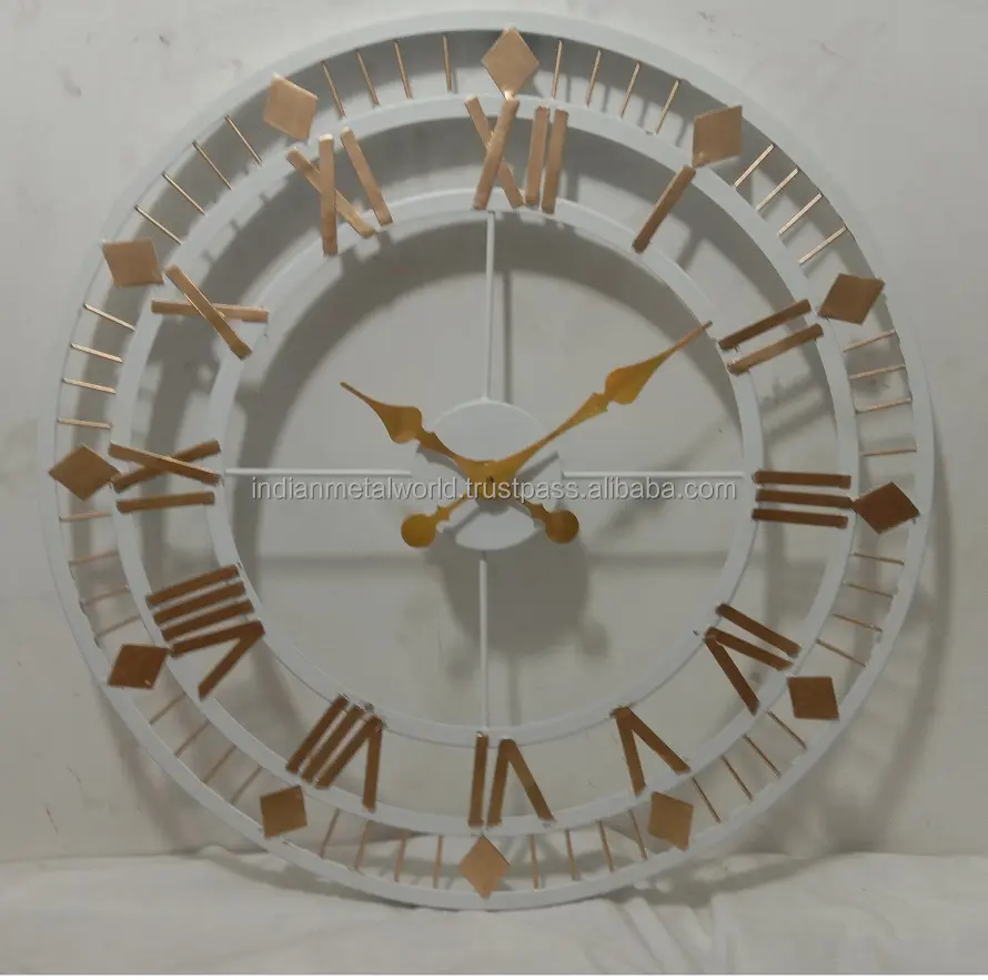 تصميم ساعة عصري كبير أعلى جودة ساعة ديكور بأشكال فنية معدنية للجدران ساعات ديكور بسعر معقول