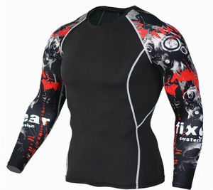 Latest Design <b>Mens</b> Quick Dry Breathable Compression Shirt Basic Gym Workout t Shirts with Custom Designing and Super <b>Stretch</b> - Product Image 6