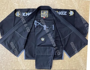 Black Custom Made 100% Cotton BJJ Gi with High Quality Embroidery Durable 450g Fabric for Unisex Adults - Product Image 4