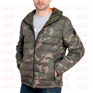 Wholesale OEM Mens Puffer Down Jacket Waterproof Customize Men Quilted Cotton - Product Image 4