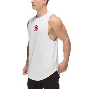 Débardeur de gymnastique à col rond pour hommes professionnels Débardeurs de musculation Muscle Singlet avec conception personnalisée - Product Image 6