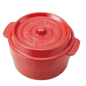 Takenaka lancheira Cocopot Redonda Como uma cocotte japonês lunch box bento box 530ml best seller atacado Made in japão