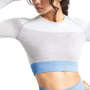 Top Deportivo Corto de Nuevo Estilo para Mujer, 100% Algodón, para Hacer Ejercicio - Product Image 2