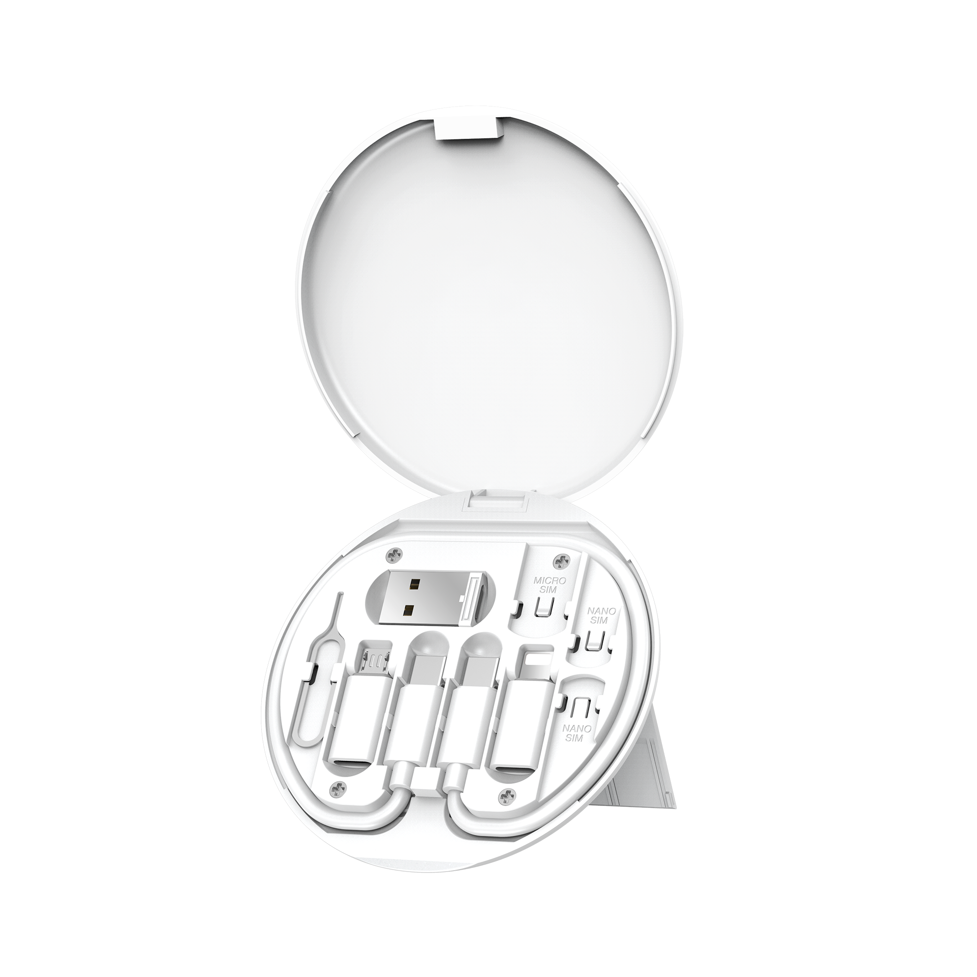 WiWU 6 в 1 многофункциональные Зарядные Кабели USB зарядное устройство наборы с подставкой Функция Для iPhone Путешествия подарочные наборы