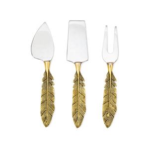 Stainless Steel Gold Plated Cheese Knife Makes You Ready to Present a Delicious Cheese Serving Set with Resin Handle for Wedding - Product Image 6