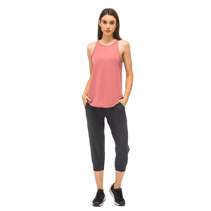 Tops de yoga pour femmes à bas prix, dos nageur, vêtements de sport athlétiques, chemises de sport sans manches, respirantes, débardeur de sport, jersey 100% coton en vrac - Product Image 2