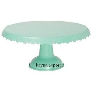 Présentoir à gâteau rond en métal martelé au design de mariage et de Noël en métal doré pour la décoration de la pièce maîtresse du dessus de table - Product Image 5