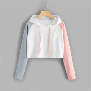 Sweat à capuche pour femme, sweat-shirt design personnalisé de haute qualité, haut court - Product Image 5
