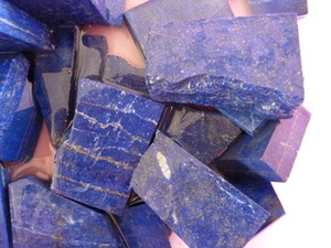 Lapis lazuli พลอยร่วงจากธรรมชาติคุณภาพสูงหยาบหยาบหยาบหยาบแบบไม่ได้เจียระไน - Product Image 2