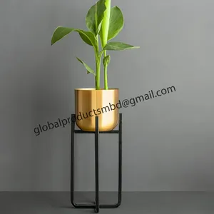 golden stand planter