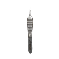 Endo Tech Micro Straight Stainless Steel 410 Tweezers dengan 1*2 Gigi Ukuran 4" Sumber Tenaga Manual Kualitas Premium