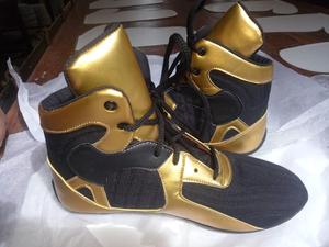 Zapatos de boxeo de entrenamiento para interiores hechos a mano en Pakistán - Product Image 5