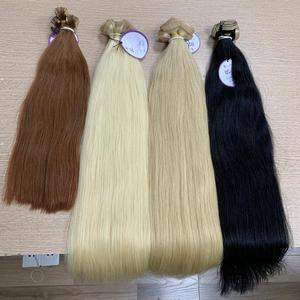 Cinta para extensiones de cabello humano, tejido de piel recta, 18 pulgadas, 100g, 40 Uds. Por juego, 60 rubio platino, 40 Uds. - Product Image 4