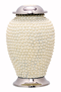 Urne funéraire pour adulte en miroir, artisanale, urne de crémation en miroir, mosaïque, urne pour adulte en métal, urne funéraire - Product Image 4