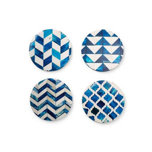 Vente en gros de sous-verres de service en résine d'os de nacre, incrustés de MDF, faits à la main, de style classique et écologique, ustensiles de cuisine indiens - Product Image 1