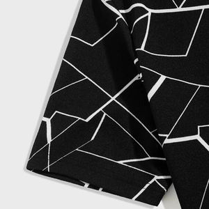 Conjunto de camiseta y pantalón corto con cuello redondo para hombre, conjunto de dos piezas para entrenamiento, Verano - Product Image 4