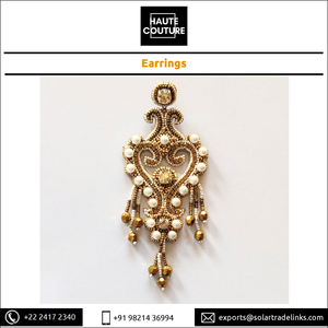 Vente exceptionnelle de bijoux pour femmes brodés à la main de conception traditionnelle Boucles d'oreilles de style ethnique faites à la main à un prix raisonnable - Product Image 3