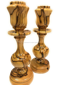 Bougeoir en bois tourné à la main - Product Image 5