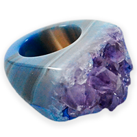 Bracelets en pierre sculptée Druzy avec placage micronique (vente en gros)