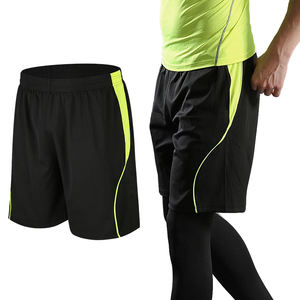 Shorts de sport unisexes pour la course à pied, l'entraînement et la gym, avec poches, respirants, séchage rapide, en spandex/coton - Product Image 3