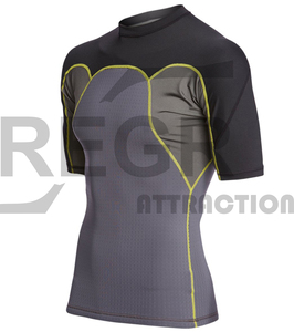 Logo personnalisé UV Rashguard MMA Gym Chemises Compression Long Lycra Sublimé Hommes Rash Guard DHL FedEx UV BJJ Surf Jiu Jitsu - Product Image 3