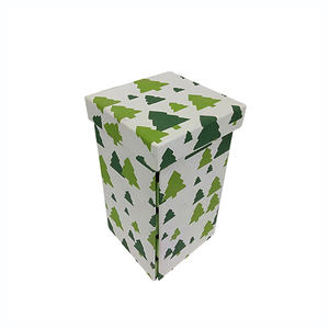 กล่องใหญ่พิมพ์ลายต้นไม้กระดาษที่น่าตื่นตาตื่นใจกระดาษแข็งแบบสั่งทำกล่องบรรจุภัณฑ์ของขวัญกระดาษรีไซเคิลคุณภาพสูง - Product Image 1