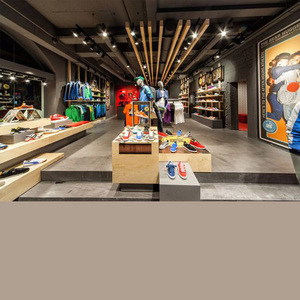 Bán buôn cửa hàng hiển thị trường hợp khung thép kệ cửa hàng Hiển thị lịch thi đấu cho Giày thể thao cửa hàng Phụ Kiện Đầy Đủ thiết lập kệ trưng bày - Product Image 5