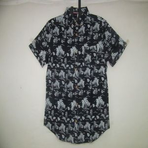 <b>Men's</b> Printed Casual <b>Shirt</b> Breathable and Anti-Pilling <b>Viscose</b> Poplin Fabric - Product Image 4