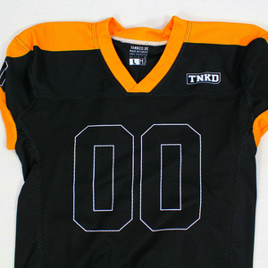 เสื้อฟุตบอลอเมริกันตาข่ายโพลีเอสเตอร์ใส่ได้ทั้งชายและหญิงผ้าเจอร์ซีย์ระบายอากาศได้ไซส์ใหญ่พิเศษออกแบบได้ตามต้องการ - Product Image 2