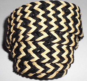 Cinturones de punto de algodón cómodos y de estilo con aleación de diseño trenzado y material de hebilla de hierro - Product Image 3
