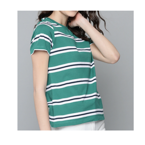 Camiseta con logotipo personalizado para mujer, camisa elegante hecha con Material de alta calidad, disponible en precios económicos - Product Image 3