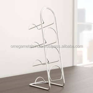 Vente en gros de 4 bouteilles de vin de table Porte-bouteilles en métal et fer pour bar et hôtels Whisky et bière Stockage Barware - Product Image 3