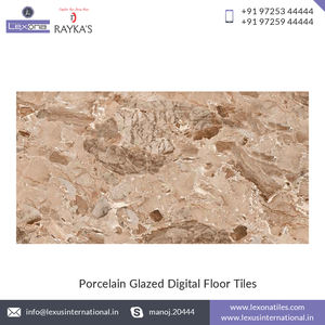 Etiqueta privada disponible 600x1200mm Diseño moderno NeroMarquina Azulejo de cerámica completamente brillante Azulejos de piso de porcelana pulida negra - Product Image 2