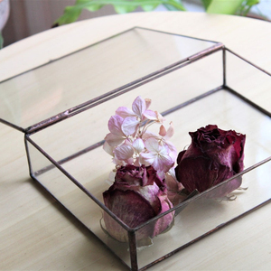 Glass Photo <b>Box</b>, 5x7 Proof <b>Box</b>, Glass <b>Shadow</b> <b>Box</b>, Copper Glass <b>Box</b>, Proof Print Packaging, Wedding Gift, Photo Display, Wedding - Product Image 1