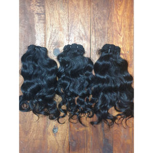 Extensiones de cabello humano virgen alineado con cutícula del templo del sur de la India - Product Image 3