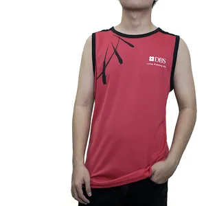 Camiseta masculina do tanktop, venda por atacado, 100% poly como algodão, design personalizado gratuitamente, feita no viet