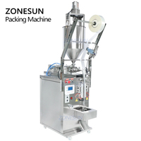 Machine automatique ZONESUN pour le remplissage, le mélange et la fermeture de sachets de sauce chili, de salade, de ketchup, de pâte de tomate, de crème liquide