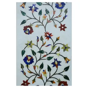 Marmor Inlay Flower Design Handwerk Esstisch platte