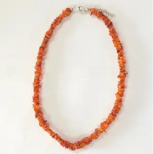 Collier de perles de pierres précieuses en opale de feu mexicaine naturelle avec fermoir en argent du fournisseur, achetez maintenant au prix de gros en vente en ligne - Product Image 1