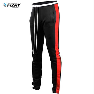 Pantalon de survêtement unisexe à logo personnalisé pour hommes Pantalon de jogging en polyester léger avec poches Pantalon de survêtement empilé pour gymnastique, fitness, sports d'athlétisme - Product Image 3