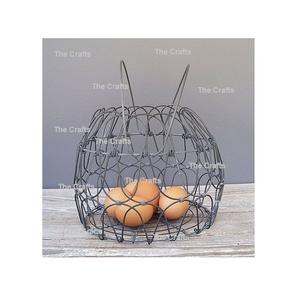 Cestas de huevos de diseño único en hierro Color negro Tamaño y forma personalizados Estante de huevos para accesorios de cocina - Product Image 2