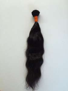 Direct inde brut non transformé indien Temple ondulé Extensions de cheveux 30 pouces vierge Remy cheveux humains tissage Machine Double trame tout - Product Image 4